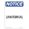 Signmission OSHA Notice, 5" Height, Janitorial Sign, 5" X 3.5", Portrait OS-NS-D-35-V-13753 - alternate 1